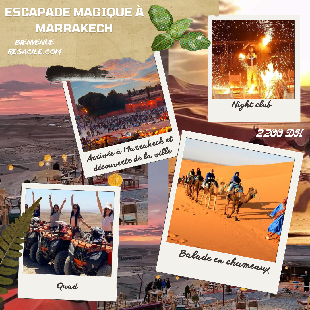 Escapade Magique à Marrakech : Aventure et Culture en 3 Jours